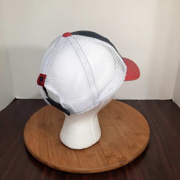 Black Clover Hat Red White Blue USA American Flag Logo SnapBack Golf Mesh Back - Picture 6 of 11